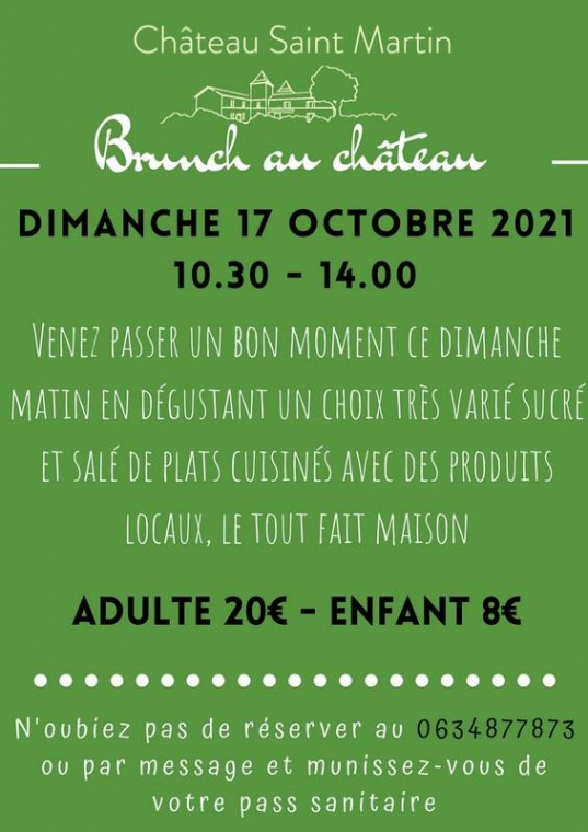 Brunch 17/10, Pouillon, Château Saint-Martin