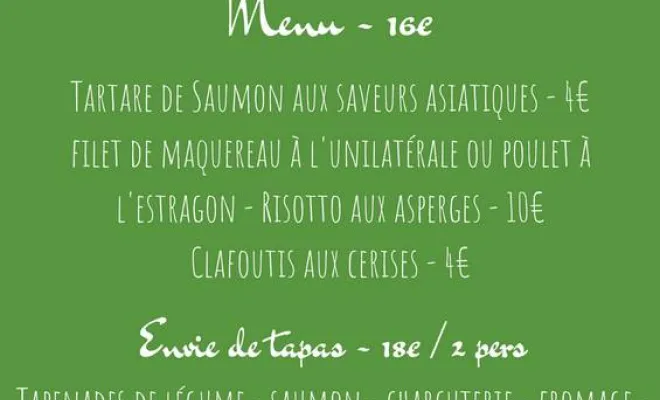 Menu de cette semaine : 26 et 27 juin, Pouillon, Château Saint-Martin